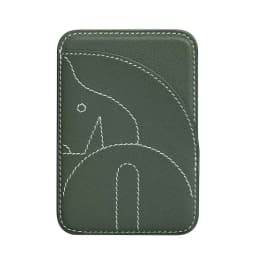 Handmade Short Multi-Card Slot Women's Leather Business Card Holder Large Capacity Simple Design Ladies' Name Card Clip