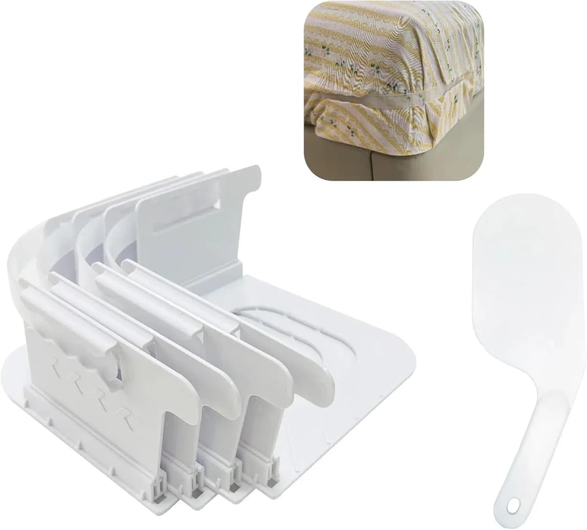 4PCS Vmeoap Bed Sheet Holders for Corners,Bed Sheet Holders with Anti-Slip,For All mattresses,with All mattresses Fixed Firmly