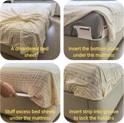 4PCS Vmeoap Bed Sheet Holders for Corners,Bed Sheet Holders with Anti-Slip,For All mattresses,with All mattresses Fixed Firmly