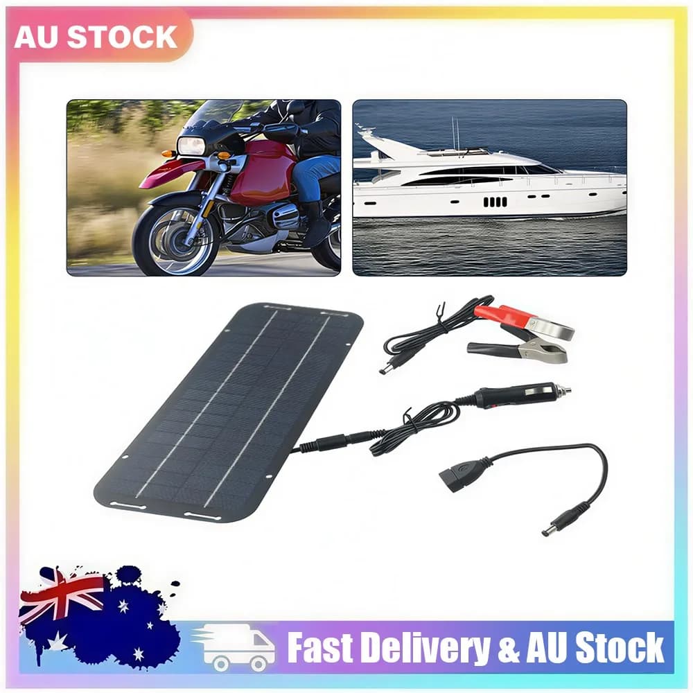 12V Solar Panel Kit 60W Waterproof Trickle Battery Charger Powered for Car RV AU