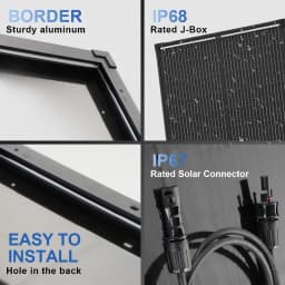 (AU Stock 2-5 Days) AeternaSol 400W/200W W 25.6% High-Efficiency PV Power for Home Rooftop 18B N-Type Solar Panel 12V Monocrystalline Solar Panel 18BB Cells High Efficiency Module RV Marine Boat Caravan Off Grid Monocrystalline Solar Panels Charging 12V