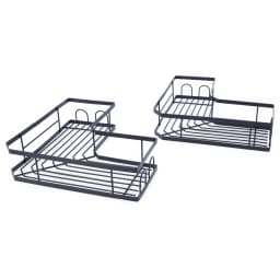 Shower Caddy Corner 3-Pack Adhesive Metal Shower Shelves with Soap Holder No Drilling Shower Organizer Corner for Dorm Renters Bathroom
