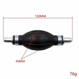 6mm/8mm/10mm/12mm Hand Fuel Pump Line Rubber Aluminum Hand Primer Bulb Diesel Oil Transfer Petrol for Car Boat Marine Outboard