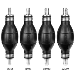 6mm/8mm/10mm/12mm Hand Fuel Pump Line Rubber Aluminum Hand Primer Bulb Diesel Oil Transfer Petrol for Car Boat Marine Outboard