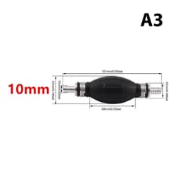 6mm/8mm/10mm/12mm Hand Fuel Pump Line Rubber Aluminum Hand Primer Bulb Diesel Oil Transfer Petrol for Car Boat Marine Outboard