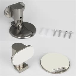 Magnetic Door Stopper Anti-Collision Adjustable Door Floor Stop Holder Catch