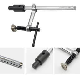 Allsome 2pcs Inserta Clamps, Fits 16 mm Holes, 160mm Capacity, 80mm Throat Depth, 136 kg Clamping Pressure, 16mm x 8mm Rail Size