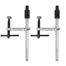 Allsome 2pcs Inserta Clamps, Fits 16 mm Holes, 160mm Capacity, 80mm Throat Depth, 136 kg Clamping Pressure, 16mm x 8mm Rail Size