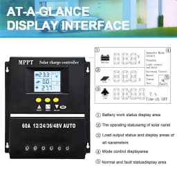 AU Stock Y&H 60A 80A 100A MPPT Solar Charge Controller 12V 24V 36V 48V Solar Panel Lead Acid/Lithium Battery Regulator Dual USB