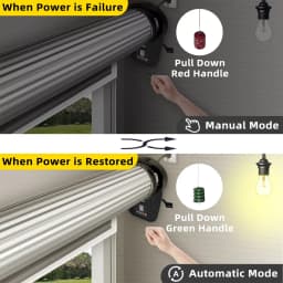 Automatic Roller Door Opener Smart Garage Door Roller w/ Remote Control
