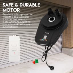 Automatic Roller Door Opener Smart Garage Door Roller w/ Remote Control
