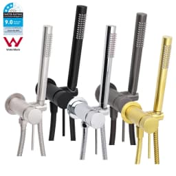 **Sydney Stock** KYLINS Brushed Gold Gun Metal Chrome Black Slim Hand Shower Head Holder Set with Mixer Taps Set WELS WATERMARK