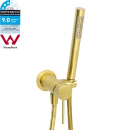**Sydney Stock** KYLINS Brushed Gold Gun Metal Chrome Black Slim Hand Shower Head Holder Set with Mixer Taps Set WELS WATERMARK