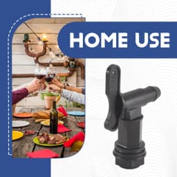 2 Set Drum Spigot Faucet Pail Taps With Gasket Plastic Construction Materials NPT Connection For Plastic Gallon Drums Durable
