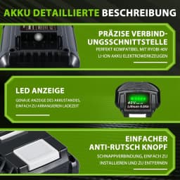 1/2/4Pcs OP4040A1 6.0Ah 40V ONE+ Li-Ion Battery Replace for Ryobi OP4015 OP4026 OP40401 OP4050 OP40501 OP4060A Tools Battery pin