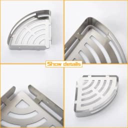 Kitchen Storage bathroom shelves Organizer Stainless Steel Shower Shelf Accessories Shampoo Rack multi-scenario Shelf
