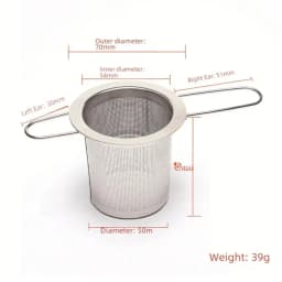 Customized Stainless Steel Tea Leach Folding Handle Tea Barrel Outdoor Portable Filter  Brewing Device