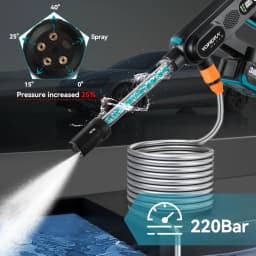 YOFIDRA 220Bar Brushless High Pressure Car Washer Gun 3 Gear Electric Washing Water Wash Spray Gun For Makita 21V Battery Pin