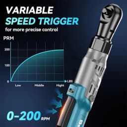 SEESII 3/8" Cordless Ratchet Wrench 21V 90Nm Electric Wrench 12V Rechargeable Angle Wrench Car Repair Tools with 2 Batteries ﻿