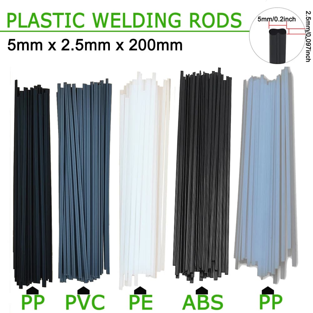 20/50/100Pcs Plastic Welding Rods Set 20cm PP/PE/PVC/ABS Polypropylene Welding Sticks Car Bumper Repair Tools For Plastic Welder