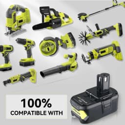 1/2/4 PCS 5.0Ah P108 Replace for Ryobi 18V Battery Pin for P102 P104 P107 P109 RB18L50 Cordless Power Tools with LED Indicator
