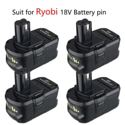 1/2/4Pack P108 5.0Ah 18V One+ Lithium-on Battery Replace for Ryobi P102 P103 P104 P105 P107 P109 P122 Power Tools Battery pin