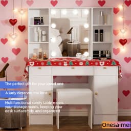 Brand new bedroom dressing table with vanity mirror Features three colour modes and adjustable brightness Birthday gift