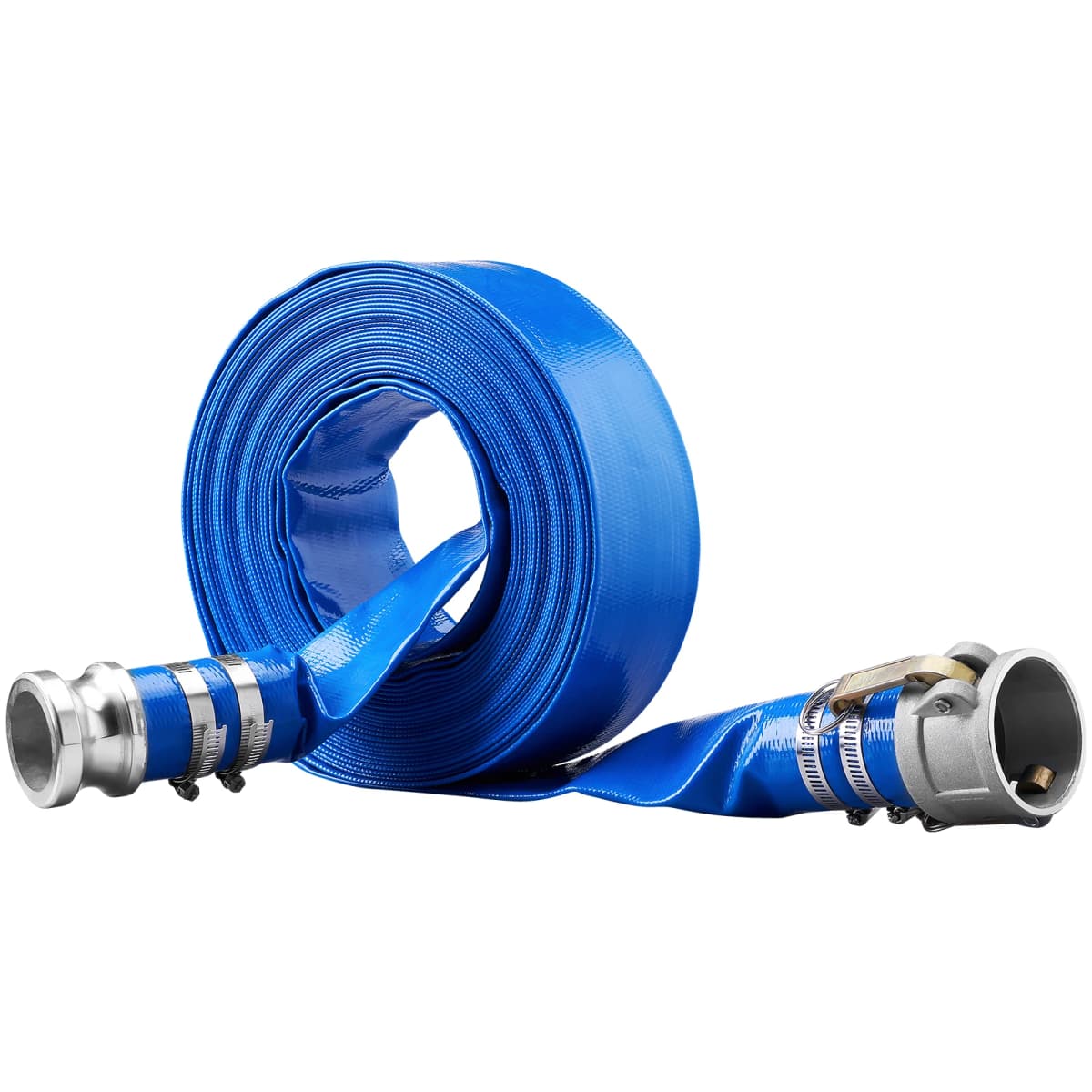 SucceBuy Pool Drain Hose 2 inch by 50ft Durable PVC Material Clamps Fits Pumps Sand Filters Ideal for Pool Water Removal