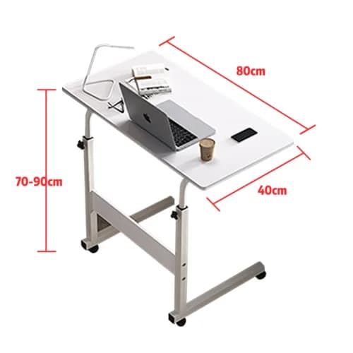 PORIYA Mobile Laptop Desk Computer Table Stand Adjustable Bed Bedside Portable Study