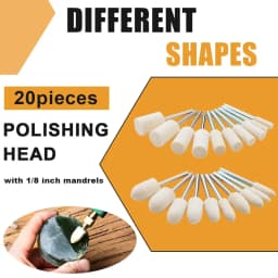 Felt Polishing Buffing Wheel for Dremel Rotary Tool Accessories Wool Felt Polishing Pad Wheel Set for Rotary Tool