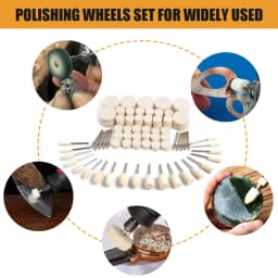 Felt Polishing Buffing Wheel for Dremel Rotary Tool Accessories Wool Felt Polishing Pad Wheel Set for Rotary Tool
