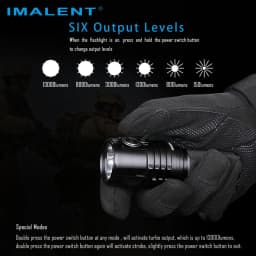 IMALENT MS03 EDC Powerful Flashlight 13000 Lumen Cree XHP70.2 LED Handlight Rechargeable Waterproof Torch for Camping Searching