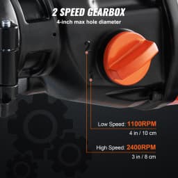 SucceBuy 1500 W 4in Bit Diamond Core Drill Machine Handheld Concrete Core Drill Rig Wet Stepless Speed Electric Drilling Machine