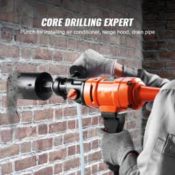 SucceBuy 1500 W 4in Bit Diamond Core Drill Machine Handheld Concrete Core Drill Rig Wet Stepless Speed Electric Drilling Machine