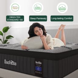 Duchess QUEEN DOUBLE KING SINGLE Mattress Bed Euro Top Pocket Spring Medium Firm 34cm