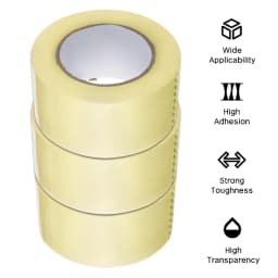 4.8cm x 75m Transparent And Brown Packaging Tape For Practical Sealing Of Boxes