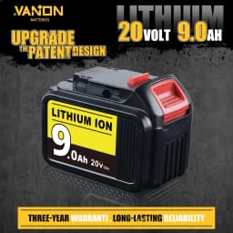 1/2/4Pcs 9.0Ah DCB200 Replace for Dewalt 20V Li-on Battery Pin DCB205 DCB201 DCB204 DCB206 Compatible with Cordless Power Tool