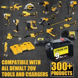 1/2/4Pcs 9.0Ah DCB200 Replace for Dewalt 20V Li-on Battery Pin DCB205 DCB201 DCB204 DCB206 Compatible with Cordless Power Tool