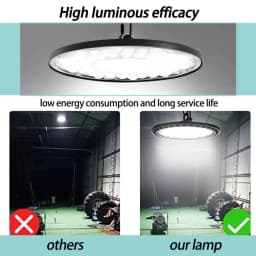 PORIYA UFO LED High Bay Lights 100W 300W 500W Warehouse Industrial Shed Factory Lamps