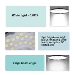 PORIYA UFO LED High Bay Lights 100W 300W 500W Warehouse Industrial Shed Factory Lamps