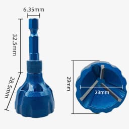 Tungsten Steel External Electric Chamfer Tool Remove Burr Clean Bolt Tool New