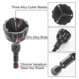 Tungsten Steel External Electric Chamfer Tool Remove Burr Clean Bolt Tool New