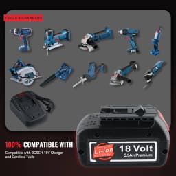 1/2/4Pcs BAT609 18V 5.0Ah Li-on Battery Replacement for Bosch 18V BAT610G BAT618G BAT619 BAT621 Cordless Power Tool Battery Pin