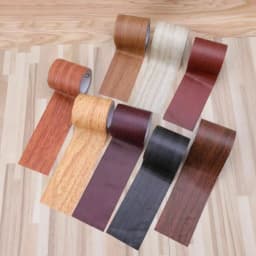 5.7cm/8cm Realistic Wood Grain Repair Adhensive Duct Tape Floor Furniture Renovation Skirting Line Sticker Home Decoration