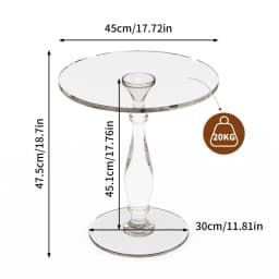 Acrylic Sideboard Table Ready to Use, Sideboard, Nightstand, Couch Table
