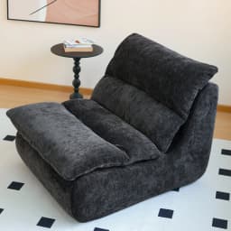 Beanbag sofa, high-density foam sofa, chenille flannelette comfortable single chair, leisure reading chair