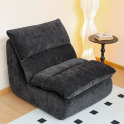Beanbag sofa, high-density foam sofa, chenille flannelette comfortable single chair, leisure reading chair
