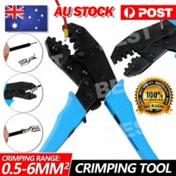 Cable Crimper Electrical Ferrule Ratchet Wire Plier Crimping Tool