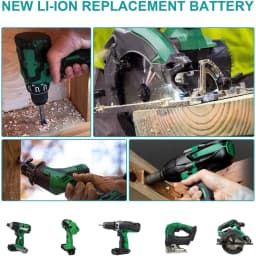 1/2/4Pcs 7.0Ah Li-on EBM1830 Replace for Hitachi 18V Battery Pin BCL1815 BCL1820 BCL1825 BCL1830 Compatible With Cordless Tools