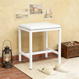 Modern Comfortable Vanity Stool Chair with Padded Cushion Soft Seat for Makeup Vanity Dressing Table Bedroom Furniture
